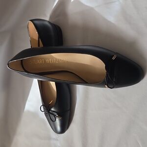 Stuart Weitzman Sleek Bow Ballerina Shoes